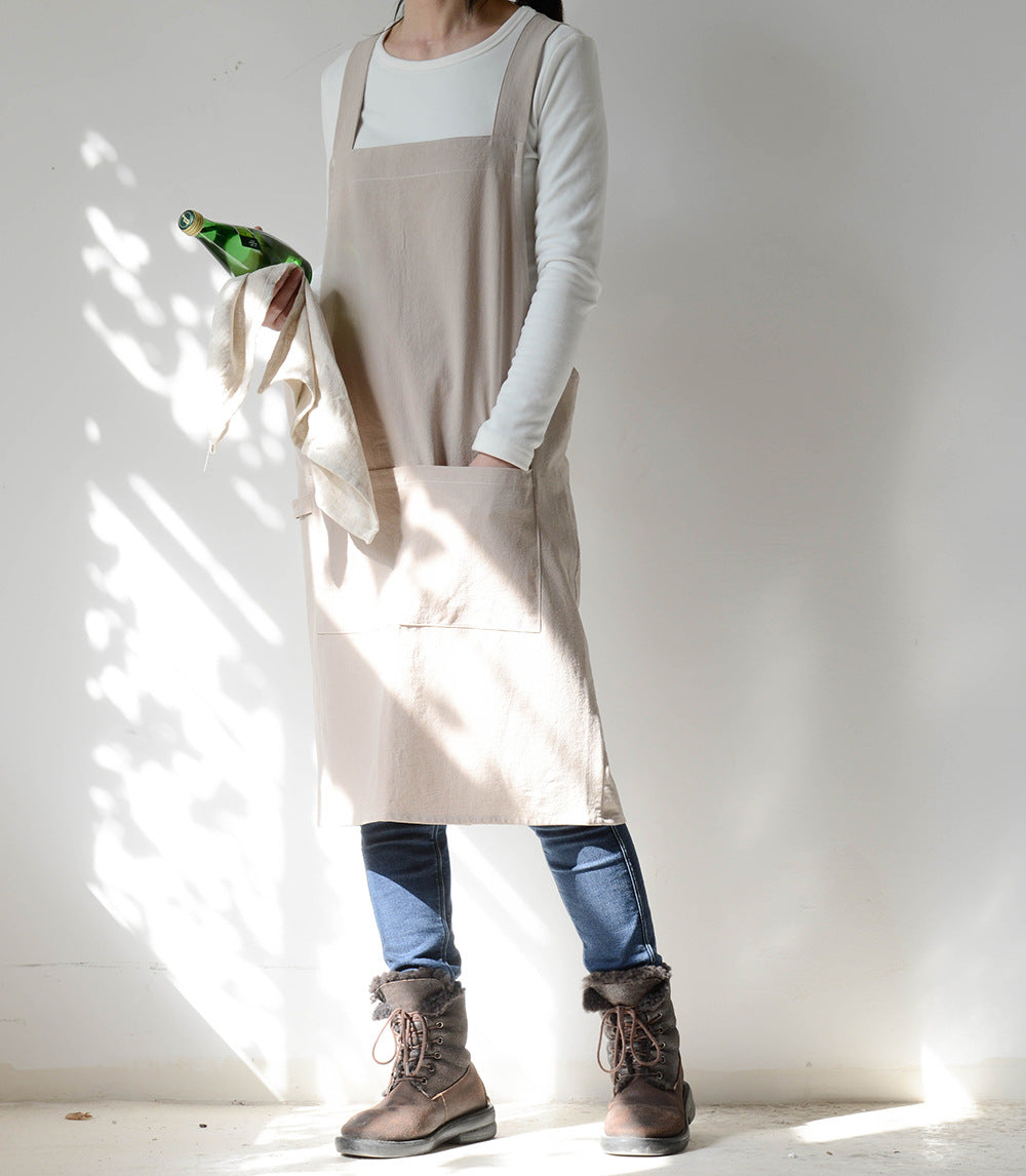 Japanese Style Kitchen Apron Cotton