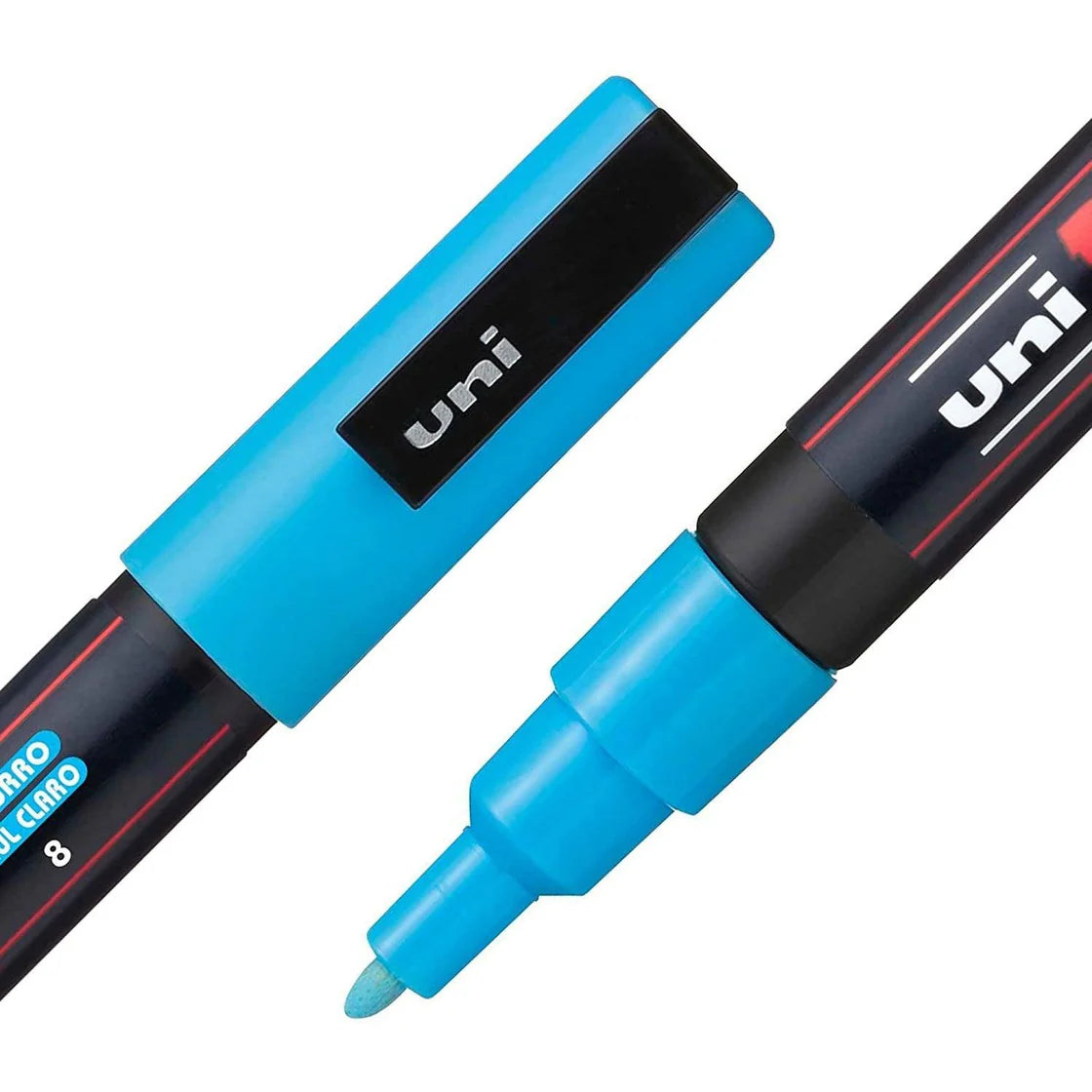 Ensemble de marqueurs de peinture japonais Uni Posca 8 couleurs PC-3M 8C