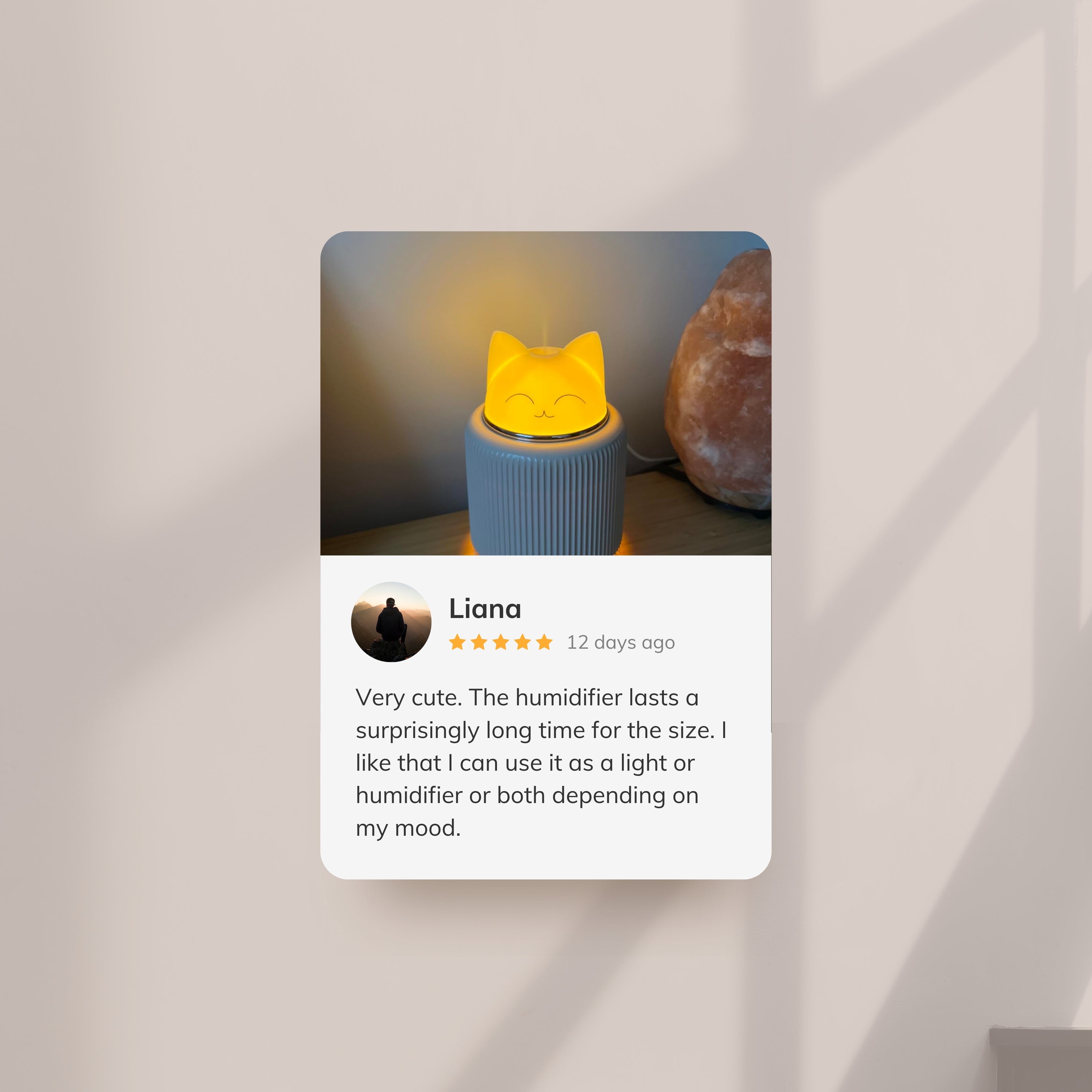 Nekiyo Japanese-Inspired Cat Mini Humidifier