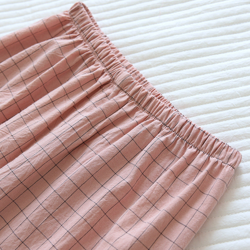 japanese pajamas female pink set