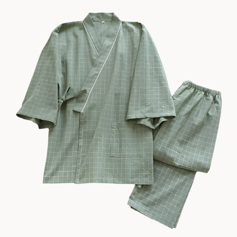 japanese pajamas female green