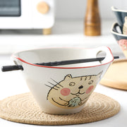 ramen bowl with chopstick holder
